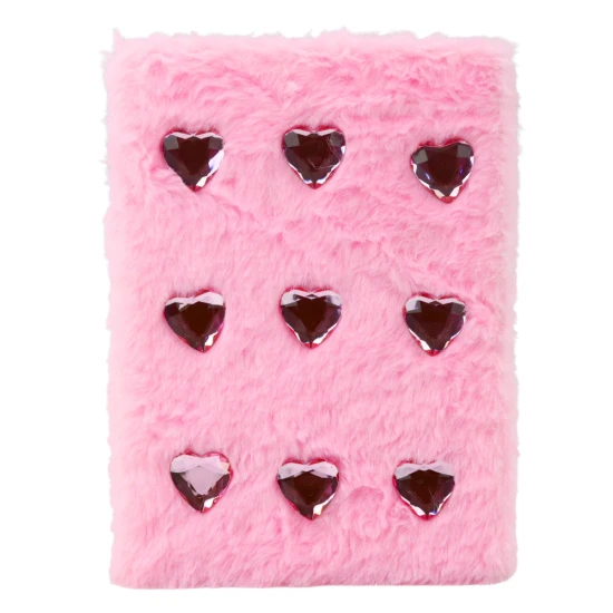 Rozā blociņš ar sirds līnijām, A5, 80 lappuses Piezīmjdatori