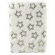 Balta piezīmju grāmatiņa ar līnijām un zelta zvaigznītēm, A5, 80 lapas. Piezīmjdatori