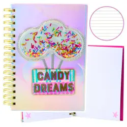 Hologrāfiska A5 blociņa ar līniju Candy Dreams, 90 lapaspuses