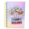 Hologrāfiska A5 blociņa ar līniju Candy Dreams, 90 lapaspuses Piezīmjdatori
