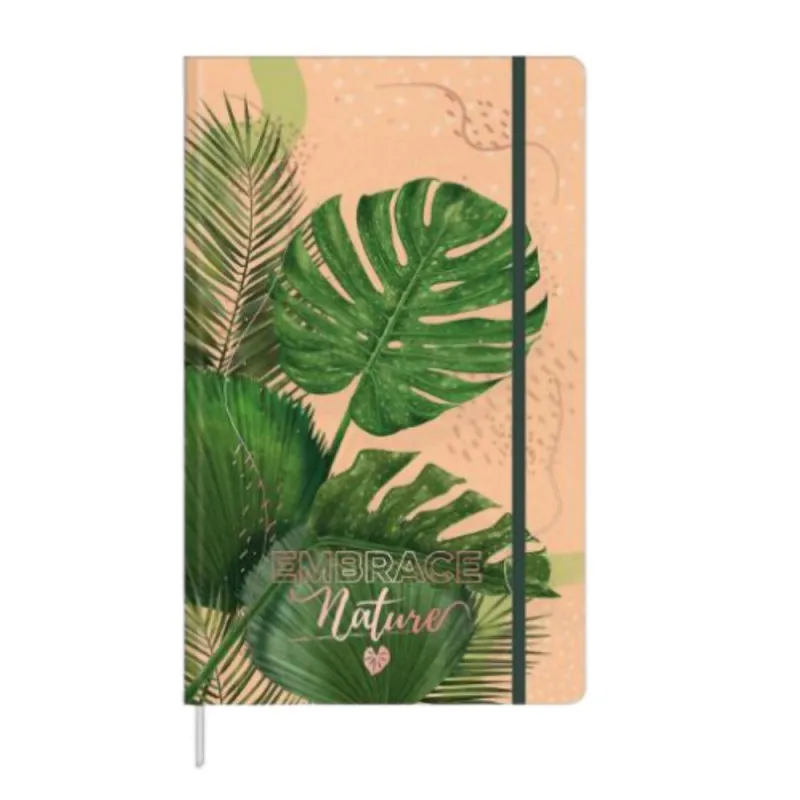 A5 blociņš Monstera lapu motīvs 80 lappuses Piezīmjdatori