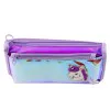 Holographic Purple Unicorn School Pencil Case 21.5x9 cm Kancelejas preces