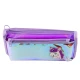 Holographic Purple Unicorn School Pencil Case 21.5x9 cm Kancelejas preces