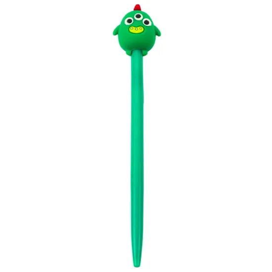 Gēla pildspalva ar zilu tinti, 17 cm, 0,5 mm Green Creature Zīmuļi un pildspalvas