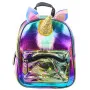 Bērnu mugursoma ar kustīgu vienradža ragu un konfeti „Rainbow“, 25 cm, 4,5 l