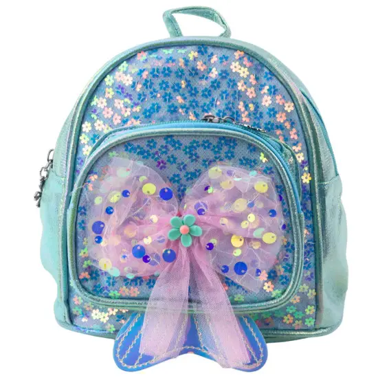 Bērnu zilā mugursoma ar pailītēm un noņemamu siksnu, 20 cm, 3,8 l Mugursomas