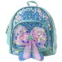 Bērnu zilā mugursoma ar pailītēm un noņemamu siksnu, 20 cm, 3,8 l