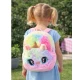 Bērnu mugursoma ar plīša vienradzim, varavīksnes krāsās, 20 cm, 3 l Mugursomas