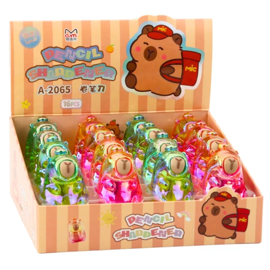 Zīmuļu asināmais Capybara Griezēji un dzēšgumijas