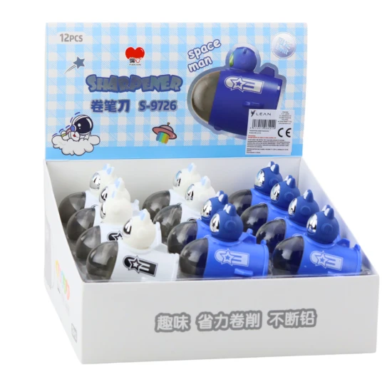 Divu izmēru zīmuļu asināmais Spaceship Griezēji un dzēšgumijas