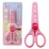 School Scissors With Cover Decorative Pink Bunny 14cm Kancelejas preces