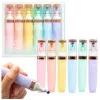 Highlighter Set Pastel Gold Color Elements 6 Pcs Kancelejas preces