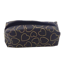 Melns penālis ar vienu nodalījumu Golden Hearts 20 x 8 cm