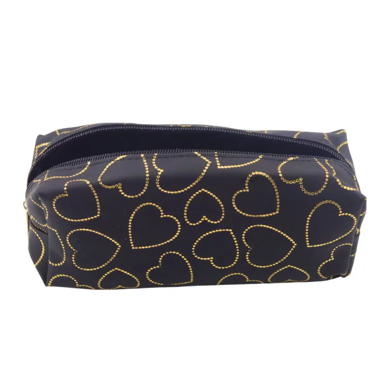 Melns penālis ar vienu nodalījumu Golden Hearts 20 x 8 cm Vimpeļi