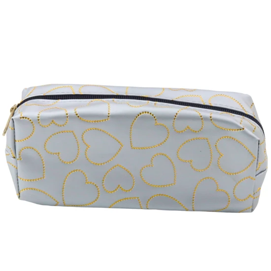 Pelēka piespraude ar zelta sirsniņām, 20 x 8 cm Vimpeļi