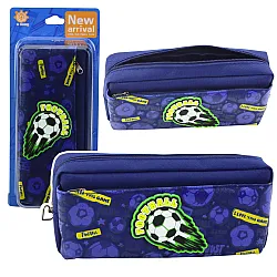 Tumši zils penālis ar futbola motīvu 