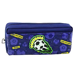 Tumši zils penālis ar futbola motīvu 