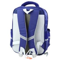 Tumši zila skolas mugursoma ar dinozauriem, 39x27x15 cm