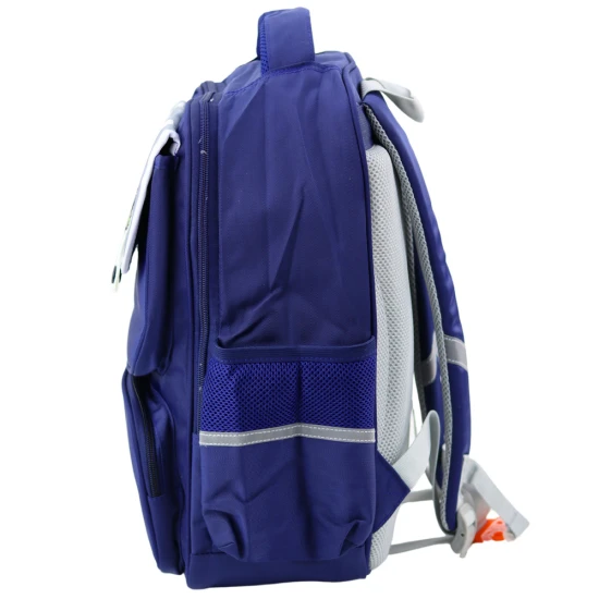 Tumši zila skolas mugursoma ar dinozauriem, 39x27x15 cm Mugursomas