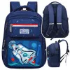 Tumši zila skolas mugursoma bērniem Rocket Space 20 l, 41 cm Mugursomas