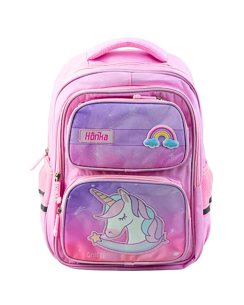 Rozā skolas mugursoma ar vienradzi 20 l