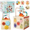 Izglītojošais kubs Sensory Sorter 5 līmeņu koka