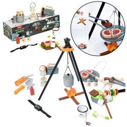 Kempinga komplekts Koka kamīna piederumi 45 El