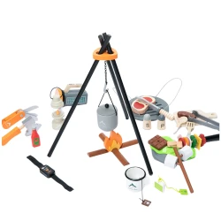 Kempinga komplekts Koka kamīna piederumi 45 El