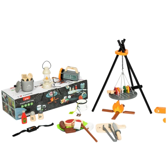 Camping Set Wooden Campfire Accessories 45 El