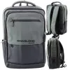 Melna/pelēka mugursoma ar USB 16L 41cm Mugursomas