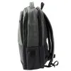 Melna/pelēka mugursoma ar USB 16L 41cm Mugursomas