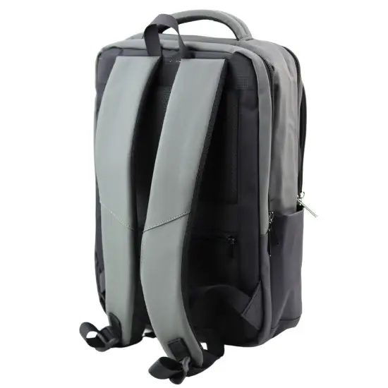 Melna/pelēka mugursoma ar USB 16L 41cm Mugursomas