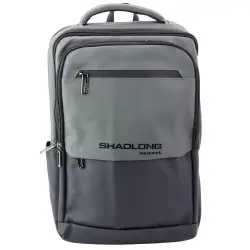 Melna/pelēka mugursoma ar USB 16L 41cm