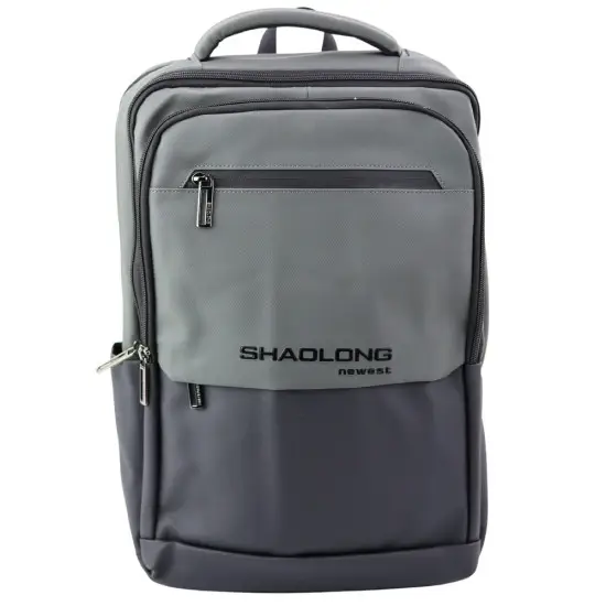 Melna/pelēka mugursoma ar USB 16L 41cm Mugursomas
