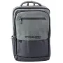 Melna/pelēka mugursoma ar USB 16L 41cm
