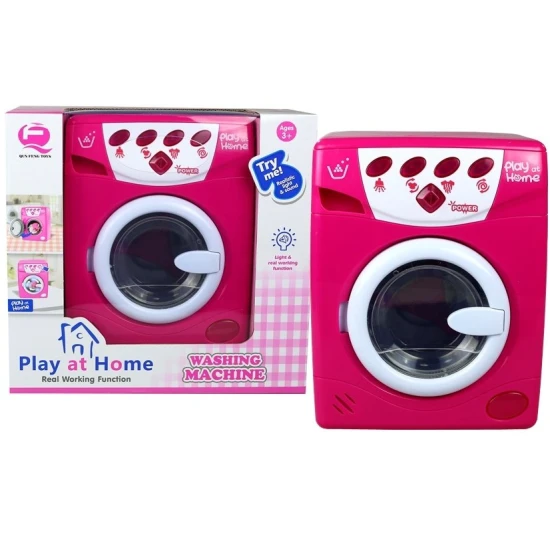 Rozā veļas mašīna ar skaņas un gaismas efektiem Sadzīves tehnika, virtuves