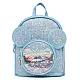 Bērnu zilā mugursoma ar mirdzumiem un peles ausīm, 22 cm, 3 l Mugursomas