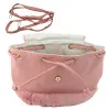 Bērnu rozā mugursoma ar plīša ausīm, regulējama siksna, 22 cm, 4 l Mugursomas