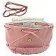 Bērnu rozā mugursoma ar plīša ausīm, regulējama siksna, 22 cm, 4 l Mugursomas