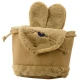 Bērnu brūna mugursoma ar plīša ausīm un regulējamu siksnu, 22 cm, 4 l