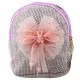 Bērnu violeta mugursoma ar lenti un zaķa motīvu, 21 cm, 2 l