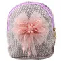 Bērnu violeta mugursoma ar lenti un zaķa motīvu, 21 cm, 2 l