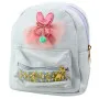 Bērnu balta mugursoma Bunny 2,5 m, 20 cm