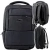 Melna mugursoma ar USB 26 l, 45 cm Mugursomas