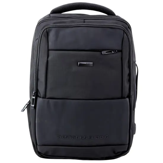Melna mugursoma ar USB 26 l, 45 cm Mugursomas