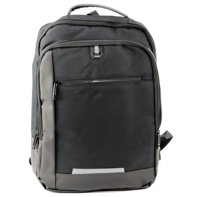 Melna mugursoma ar USB un klēpjdatora kabatu 16 l, 45 cm Mugursomas