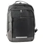 Melna mugursoma ar USB un kabatiņu klēpjdatoram, 16 l, 45 cm