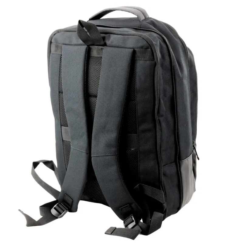 Melna mugursoma ar USB un klēpjdatora kabatu 16 l, 45 cm Mugursomas