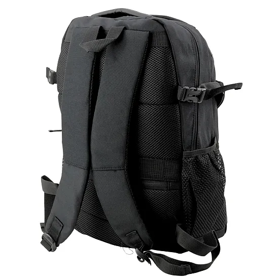 Melna mugursoma ar USB, klēpjdatora kabatu un atstarotājiem 16 l, 45 cm Kancelejas preces