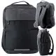 Melna mugursoma ar USB un klēpjdatora kabatu 16 l, 45 cm Mugursomas
